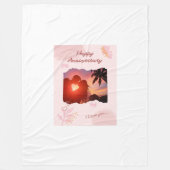 Steel Watercolor Fleece Blanket Mystical Comfort (Vorderseite)