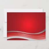 Steel Wave Red mit Name William Flat Note Mitteilungskarte (Rückseite)