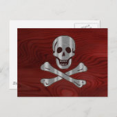 Steel Wood Pirate Postkarte (Vorne/Hinten)