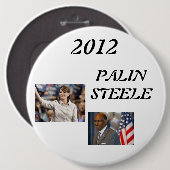 steele 1, palin 2012, 2012, PALINSTEELE Button (Vorne & Hinten)