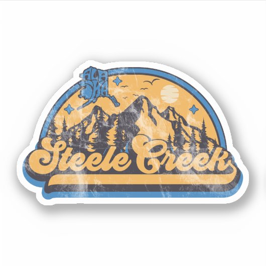 Steele Creek Alaska Aufkleber (Vorderseite)
