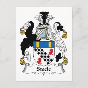 Steele Familienwappen Postkarte
