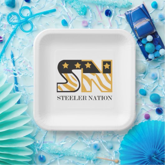 Steeler Nation Party Plate Pappteller (Party)