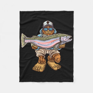 Steelhead-Angeln Bigfoot-Forelle-Fluss-Angler  Fleecedecke