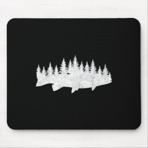 Steelhead-Angeln - Forst Treeline Forellen Fischer Mousepad