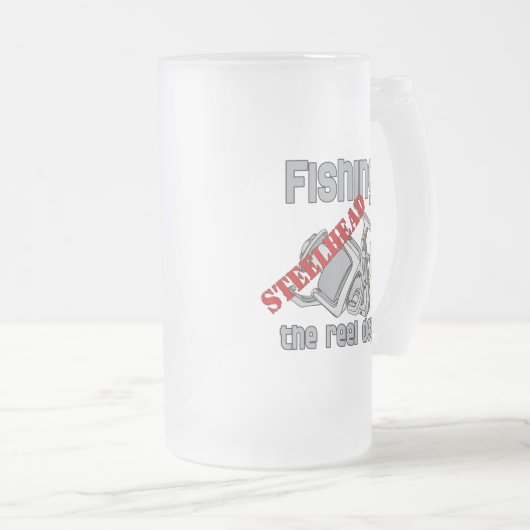 Steelhead - das Rollengeschäft Mattglas Bierglas (VorderseiteRechts)