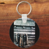 Steelkopfforelle oder Regenbogenforelle Schlüsselanhänger (Vorderseite)