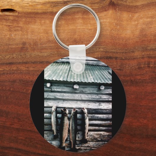 Steelkopfforelle oder Regenbogenforelle Schlüsselanhänger (Vorderseite)