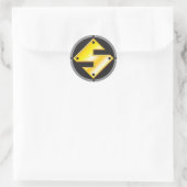 SteelMan-Logo Runder Aufkleber (Tasche)