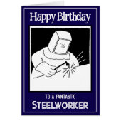 Steelworker or Steel Worker Birthday Card (Vorne)