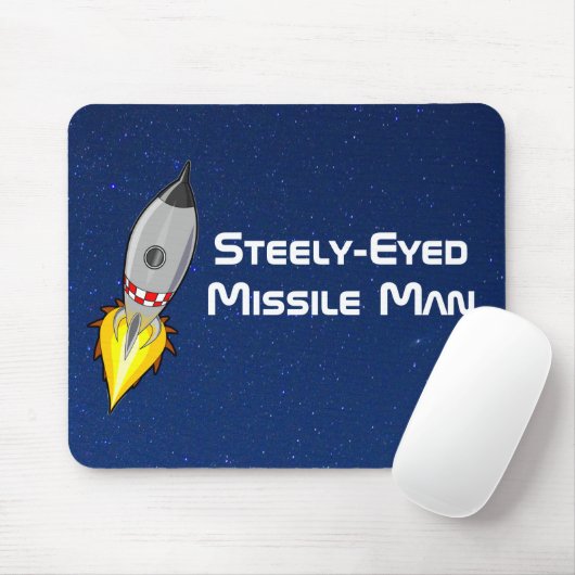 Steely-Mit Augen Missile Man Mousepad (Mit Mouse)