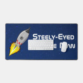 Steely-Mit Augen Missile Man Schreibtischunterlage (Tastatur & Maus)