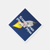 Steely-Mit Augen Missile Man Serviette (Ecke)