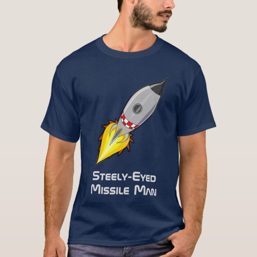 Steely-Mit Augen Missile Man T-Shirt (Vorderseite)