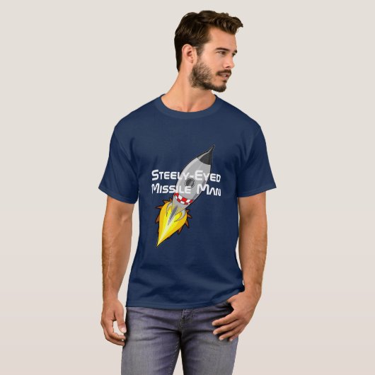 Steely-Mit Augen Missile Man T-Shirt (Vorne ganz)