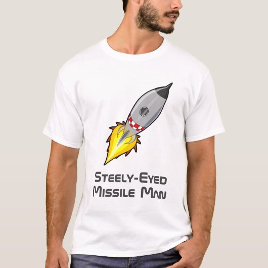 Steely-Mit Augen Missile Man T-Shirt (Vorderseite)