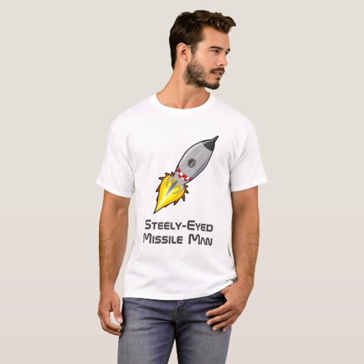 Steely-Mit Augen Missile Man T-Shirt (Vorne ganz)