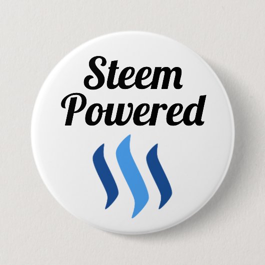 Steem trieb Knopf an Button (Vorderseite)