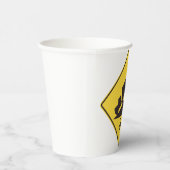 Steep Grade Traffic Sign Trucking Hauling Caution Pappbecher (Rechts)