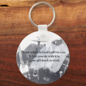 Steep Hollow Band Schlüsselanhänger - mit Zitat (Rückseite)