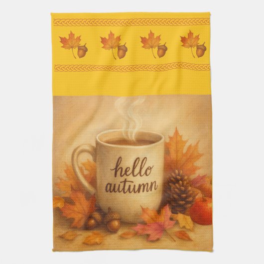 Steeped in Season Wide Border Kitchen Towels Geschirrtuch (Vertikal)