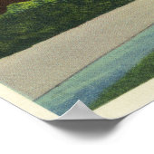 Steeple Chase Water Jump auf Rennstrecke Poster (Ecke)