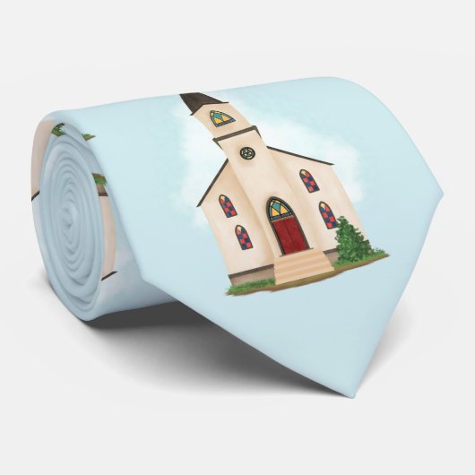 Steeple Church Krawatte (Gerollt)