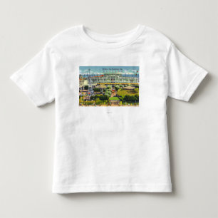 Steeplechase-Park-Ansicht des Pavillons des Spaße Kleinkind T-shirt