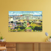 Steeplechase Park Blick auf den Pavillon des Spaß Leinwanddruck (Insitu (Wohnzimmer))