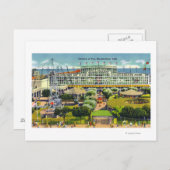 Steeplechase Park Blick auf den Pavillon des Spaß Postkarte (Vorne/Hinten)