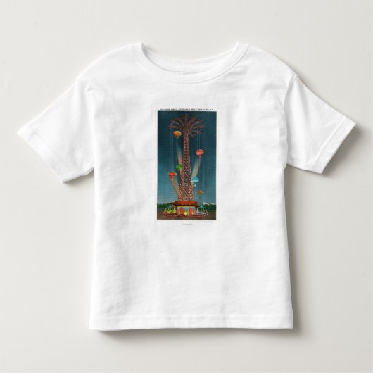 Steeplechase-Park-Fallschirmabsprungs-Ansicht Kleinkind T-shirt (Vorderseite)