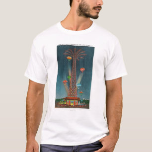 Steeplechase-Park-Fallschirmabsprungs-Ansicht T-Shirt