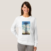 Steeplechase-Park-Fallschirmabsprungs-Tagesszene T-Shirt (Vorne ganz)