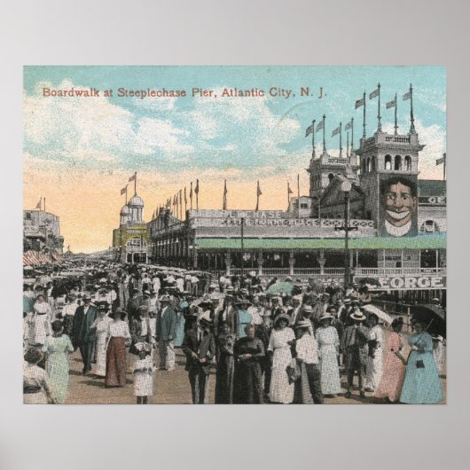 Steeplechase Pier, Atlantic City 1915 Vintag Poster (Vorne)