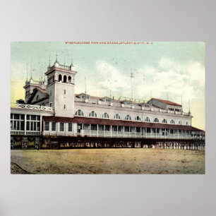 Steeplechase Pier, Atlantic City NJ 1909 Poster