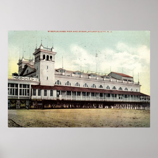 Steeplechase Pier, Atlantic City NJ 1909 Poster (Vorne)
