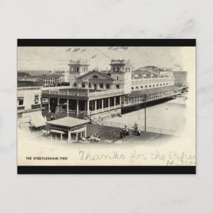 Steeplechase Pier Atlantic City Vintag 1904 Postkarte
