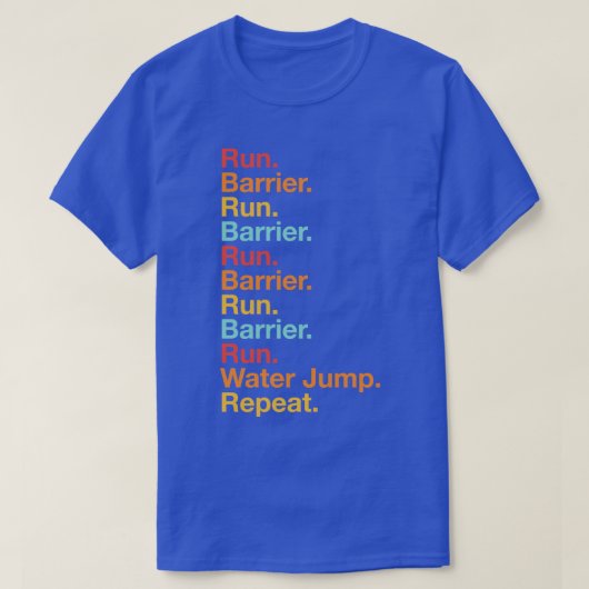Steeplechase Run Track and Field 3000m Steeplechas T-Shirt (Design vorne)