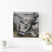 Steer Clock Quadratische Wanduhr (Zuhause)