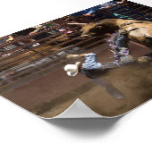 Steer Rider fällt Poster (Ecke)