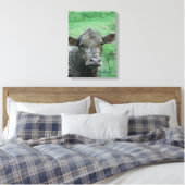 Steer sagt Hallo Leinwanddruck (Insitu (Schlafzimmer))