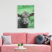Steer sagt Hallo Leinwanddruck (Insitu (Wohnzimmer))