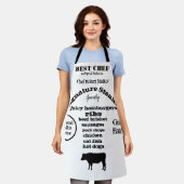 Steer Silhouette Black Best Koch Barbecue Schürze (Getragen)