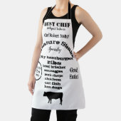 Steer Silhouette Black Best Koch Barbecue Schürze (InSitu)