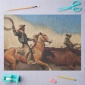 "Steering to Market" Westliche Kunst von Maynard D Seidenpapier (Basteln)