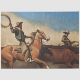 "Steering to Market" Westliche Kunst von Maynard D Seidenpapier