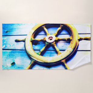 Steering Wheel Beach Handtuch