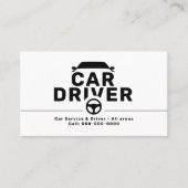 Steering Wheel Icon - Car Driver Visitenkarte (Vorderseite)