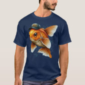 Steet Goldfish in Hat Nowruz Mobarak T-Shirt (Vorderseite)