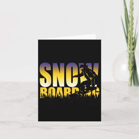 Steezy Snowboarding Gnarly-Geschenk Karte (Vorderseite)